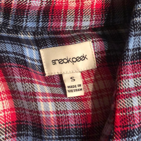 NWT SNEAK PEEK flannel - Picture 2 of 6